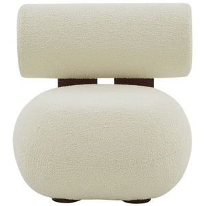 Safavieh Couture Kamaria Faux Shearling Modern Accent Chair, SFV5077
