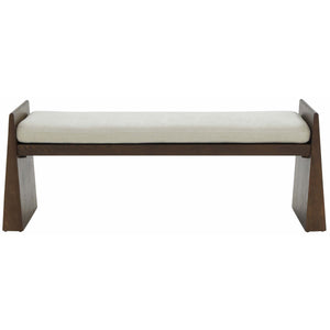 Safavieh Couture Blanchette Velvet Cushioned Wood Bench, SFV5078