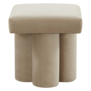 Safavieh Couture Deangelo Velvet Ottoman, SFV5085