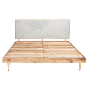 Safavieh Couture Leni Gold Inlayed Cement Bed, SFV5714