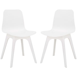 Safavieh Couture Damiano Molded Plastic Dining Chair(Set of 2), SFV6901