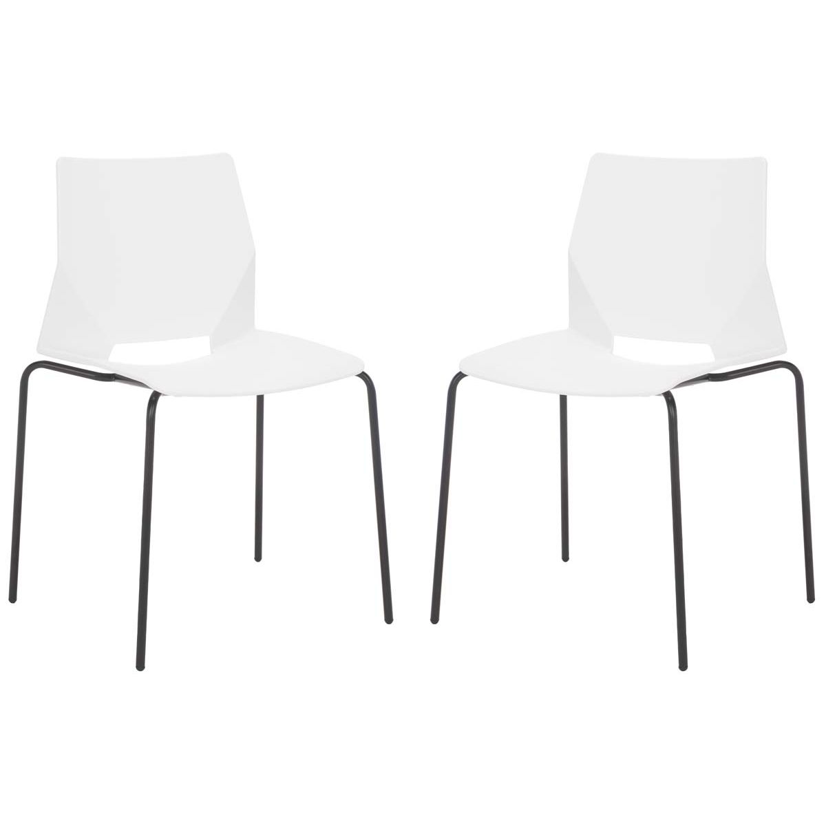 Safavieh Couture Nellie Dining Chairs (Set of 2) - White / Black