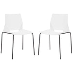 Safavieh Couture Nellie Dining Chairs (Set of 2) - White / Black