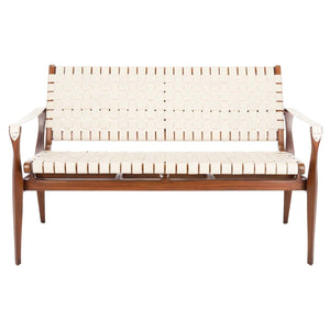 Safavieh Couture Dilan Leather Loveseat, SFV9012