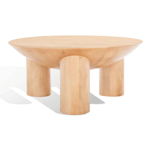Safavieh Couture Calhoun Round Wood Coffee Table, SFV9705
