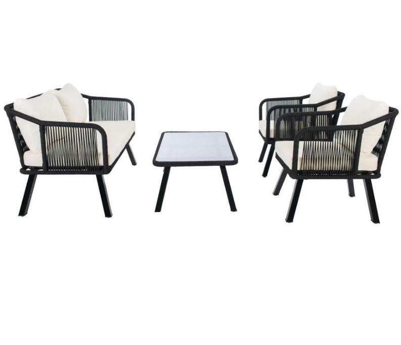 Safavieh Torsla 4Pc Rope Living Set , PAT7520