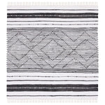 Safavieh Striped Kilim 200 Rug, STK200 - Black / Ivory