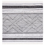 Safavieh Striped Kilim 202 Rug, STK202 - Black / Ivory