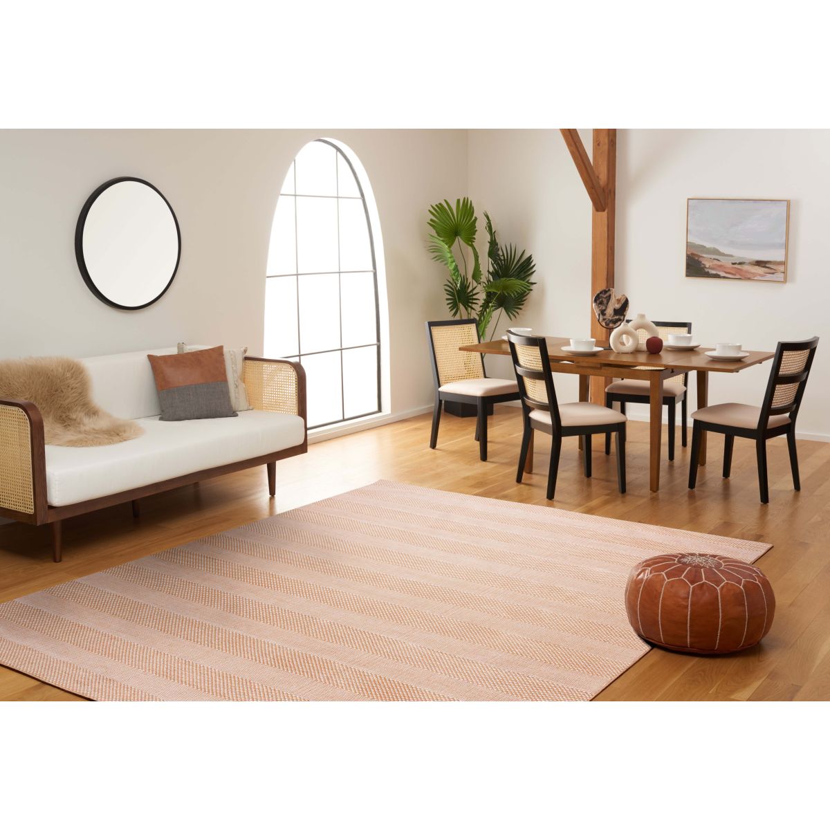 Safavieh Striped Kilim 802 Rug, STK802 - Ivory / Gold