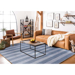 Safavieh Striped Kilim 802 Rug, STK802 - Ivory / Blue