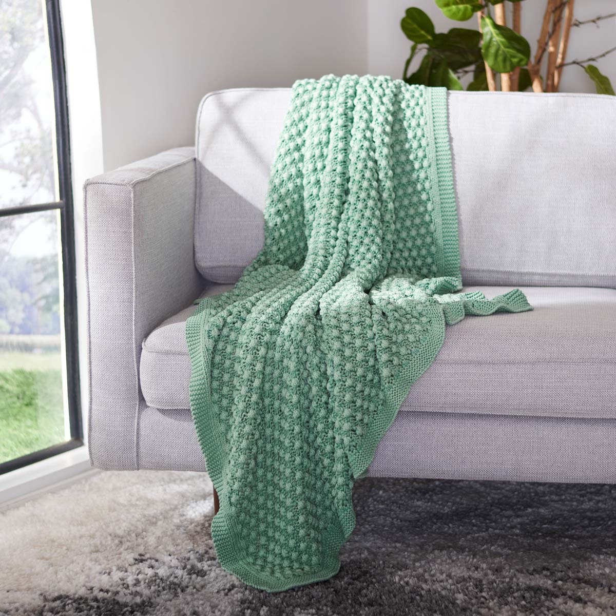 Safavieh Hollie Throw , THR236 - Sage