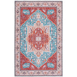 Safavieh Tucson 120 Rug, TSN120 - Aqua / Rust