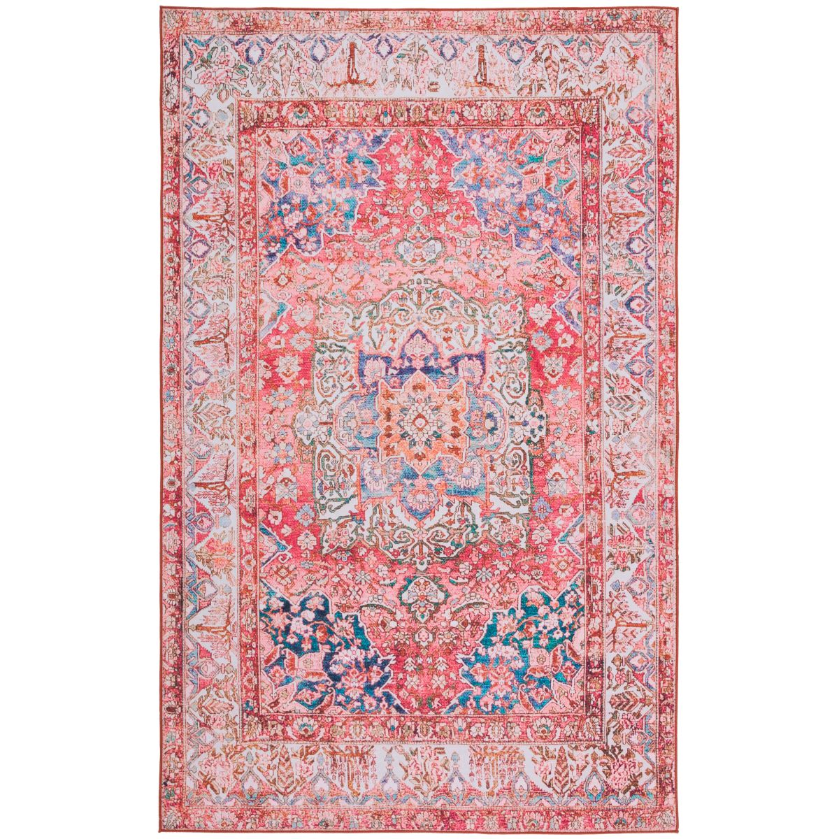 Safavieh Tucson 122 Rug, TSN122 - Rose / Beige