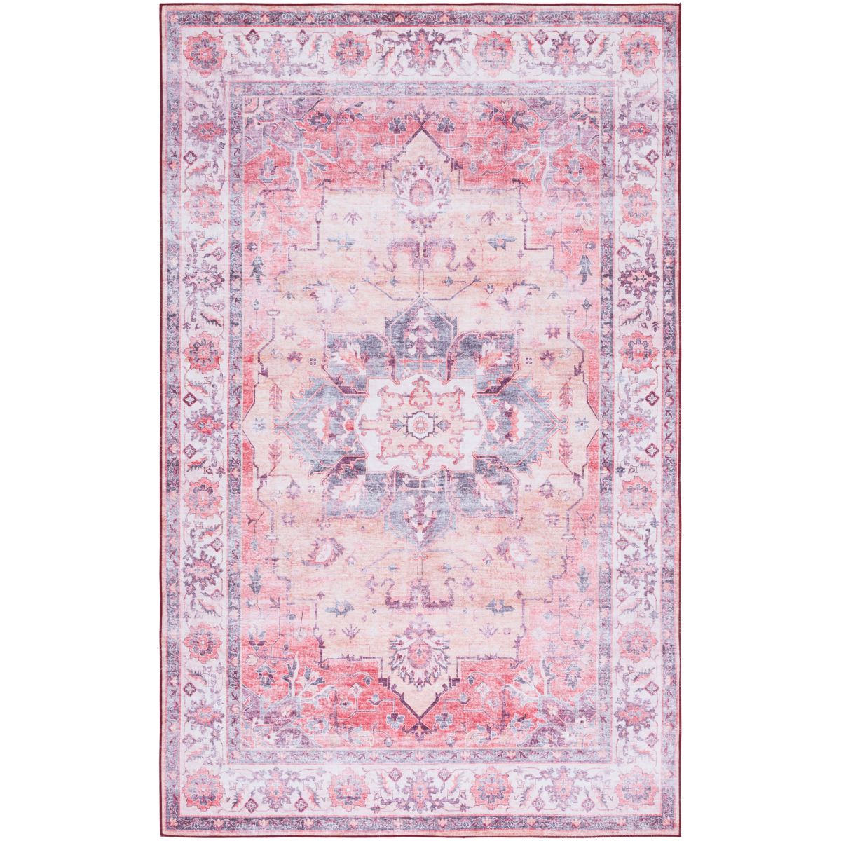 Safavieh Tucson 163 Rug, TSN163 - Rust / Beige