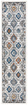 Safavieh Tulum 662 Rug, TUL662 - IVORY GREY / BLUE RUST