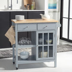 Safavieh Locklyn 1 Door 2 Drawer 2 Shelf Kitchen Cart , KCH8703