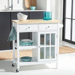 Safavieh Locklyn 1 Door 2 Drawer 2 Shelf Kitchen Cart , KCH8703