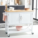 Safavieh Kesler 2 Door 1 Shelf Kitchen Cart , KCH8705