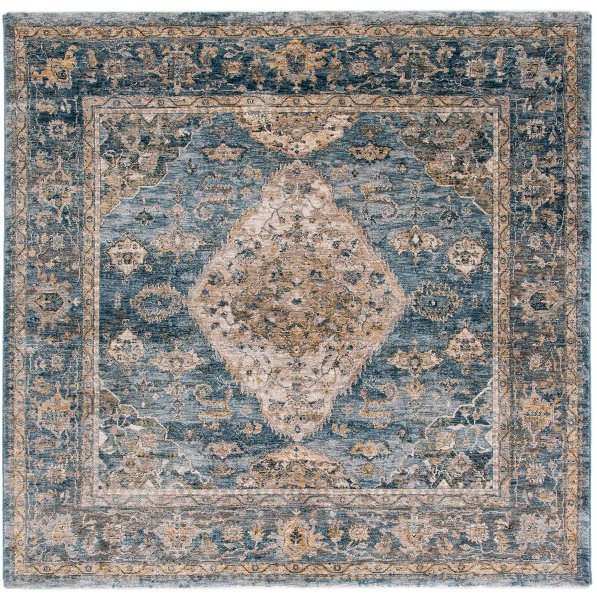 Safavieh Valencia 564 Rug, VAL564 - Blue / Gold