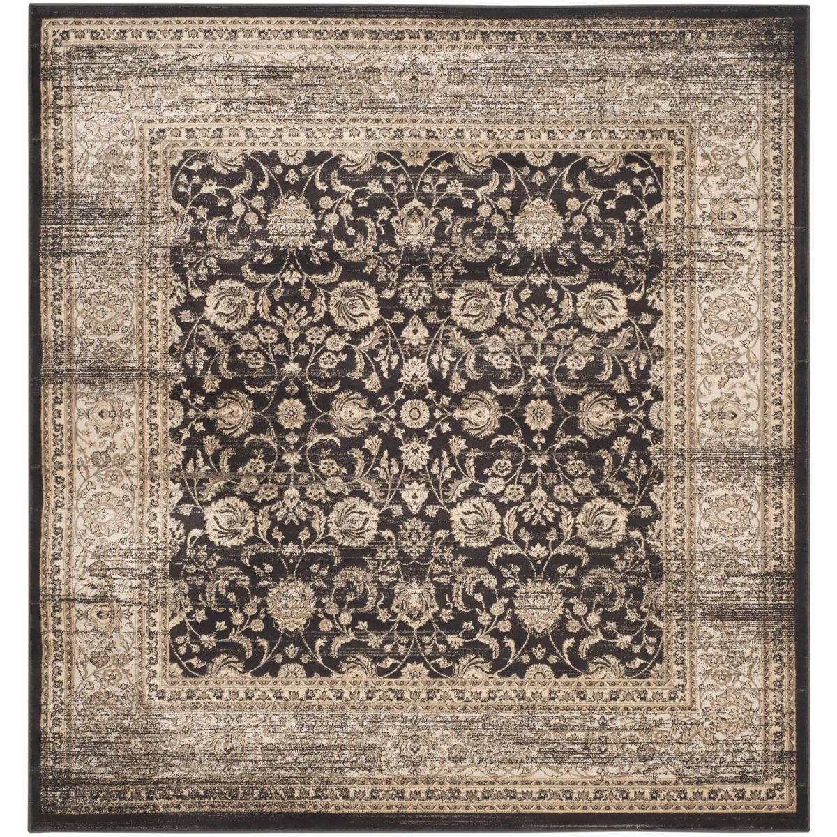 Safavieh Vintage 571 Rug, VTG571 - Black / Ivory