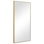 Decor Market Contemporary Thin Frame Mirror - Gold