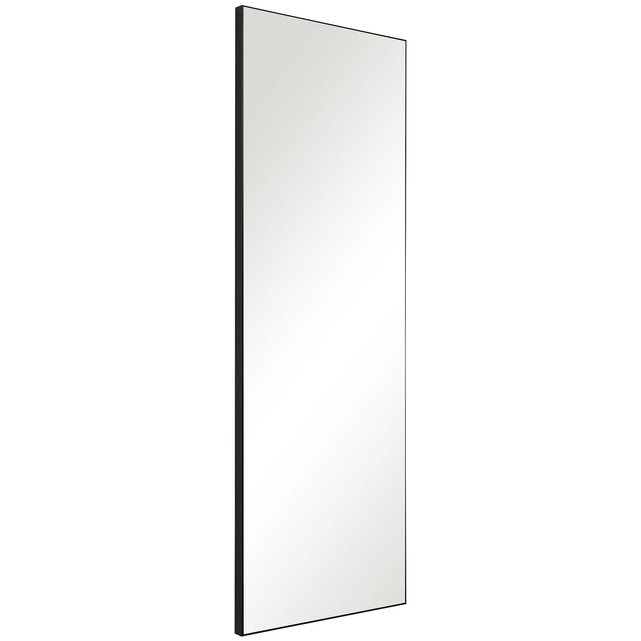 Decor Market Contemporary Thin Frame Mirror - Black