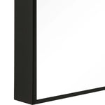 Decor Market Contemporary Thin Frame Mirror - Black