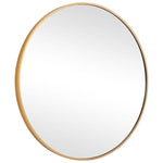 Decor Market Round Thin Frame Mirror - Gold