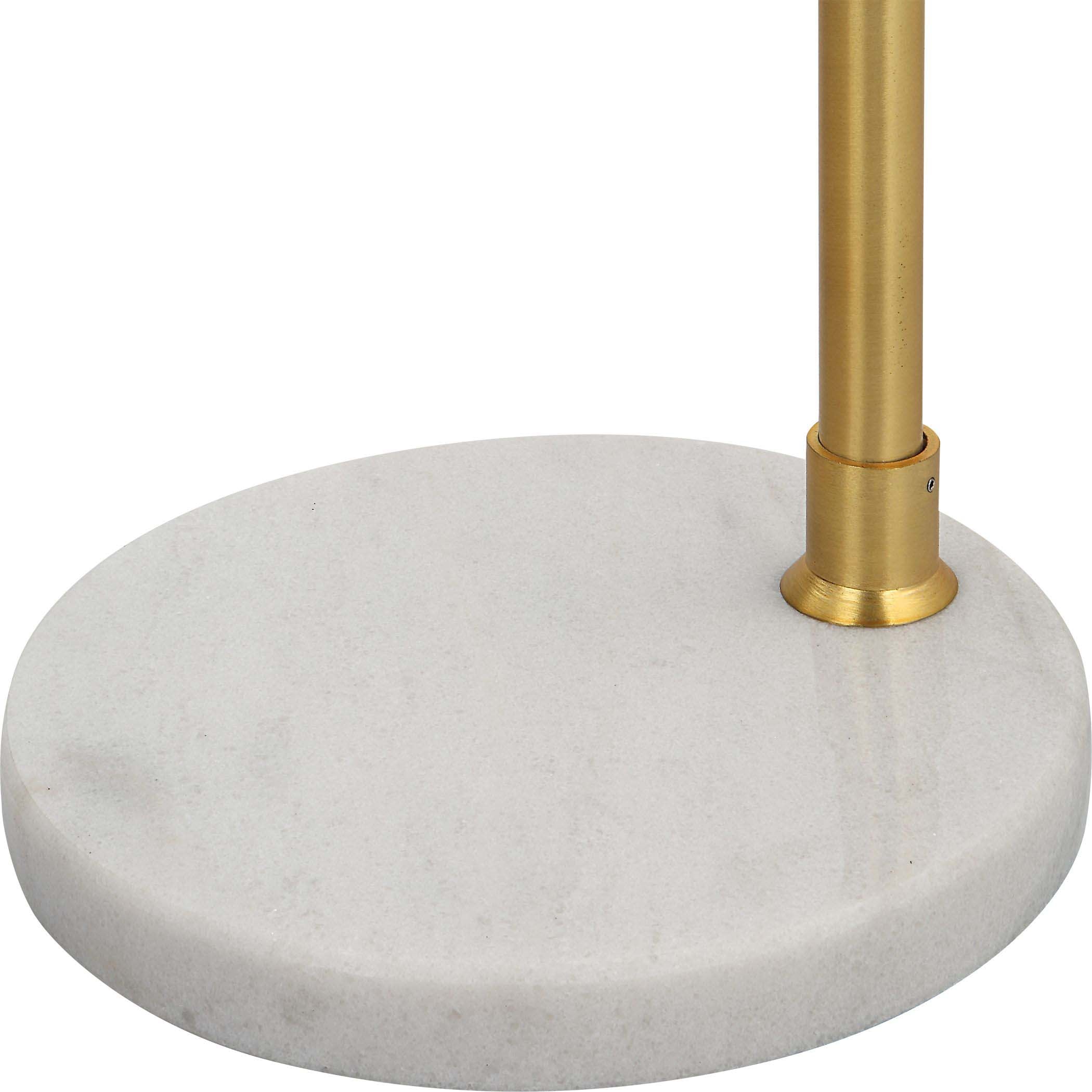 Gold Decor Market Floor Lamp White Marble