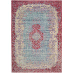 Safavieh Windsor 305 Rug, WDS305 - Light Blue / Fuchsia