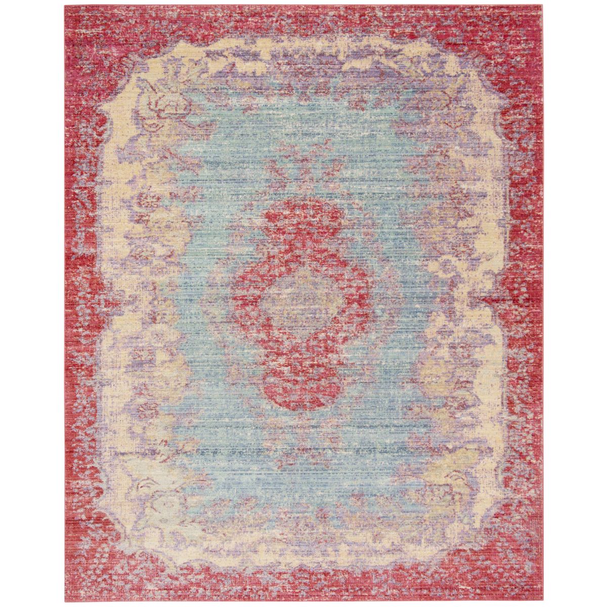 Safavieh Windsor 305 Rug, WDS305 - Light Blue / Fuchsia