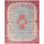 Safavieh Windsor 305 Rug, WDS305 - Light Blue / Fuchsia