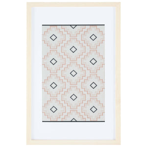 Safavieh Mejia 23 Beige Framed Textile Wall Art, WLA1014