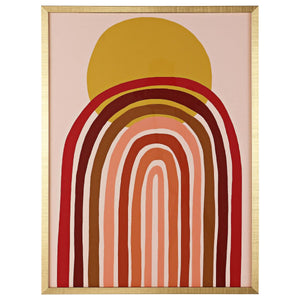 Safavieh Here Comes The Sun 18x24 Inch Framed Wall Art, WLA2000