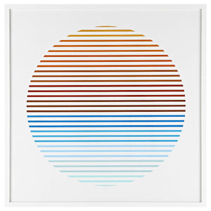 Safavieh Oceanside Sunrise 24x24 Inch Framed Wall Art, WLA2002