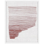 Safavieh The Architect's Daydream 16x20 Inch Framed Wall Art , WLA2007 - Red / Ivory
