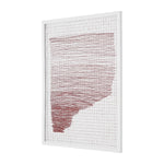 Safavieh The Architect's Daydream 16x20 Inch Framed Wall Art , WLA2007 - Red / Ivory