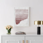 Safavieh The Architect's Daydream 16x20 Inch Framed Wall Art , WLA2007 - Red / Ivory