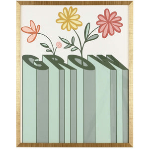 Safavieh Love Grows Here 16x20 Inch Framed Wall Art, WLA2029