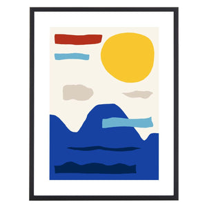 Safavieh Yellowstone Blues Framed Wall Art, WLA2033