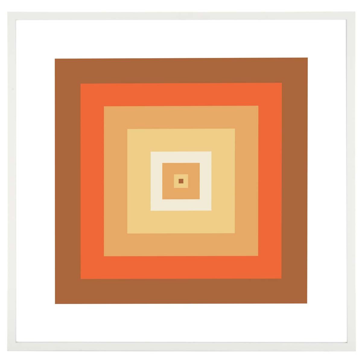 Safavieh That 70's Glow Framed Wall Art , WLA2046 - Golden Brown/Orange