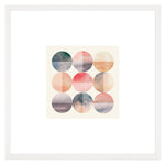 Safavieh Across Many Oceans Framed Wall Art , WLA2062 - Blush/Blue Green