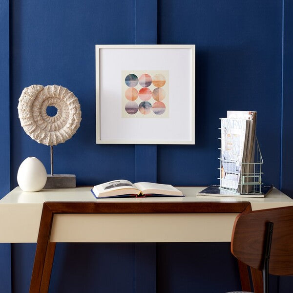 Safavieh Across Many Oceans Framed Wall Art , WLA2062 - Blush/Blue Green