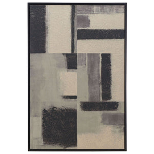 Safavieh Blurred Lines, 24 X 36, Framed Wall Art, WLA3002