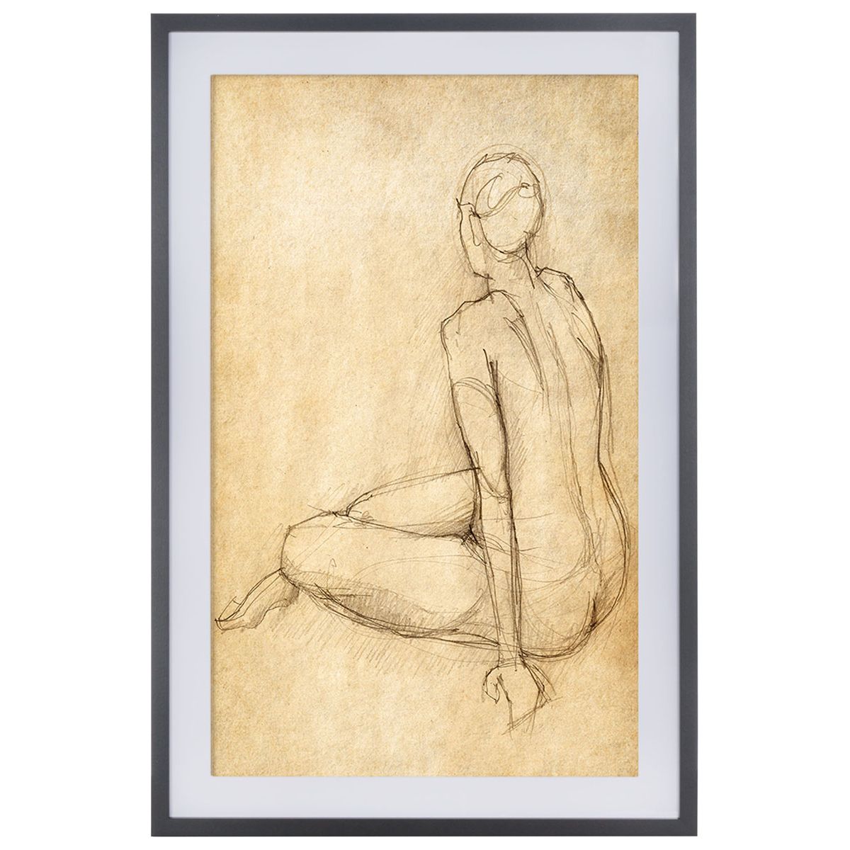 Safavieh Go Figure, 24 X 36, Framed Wall Art , WLA3010